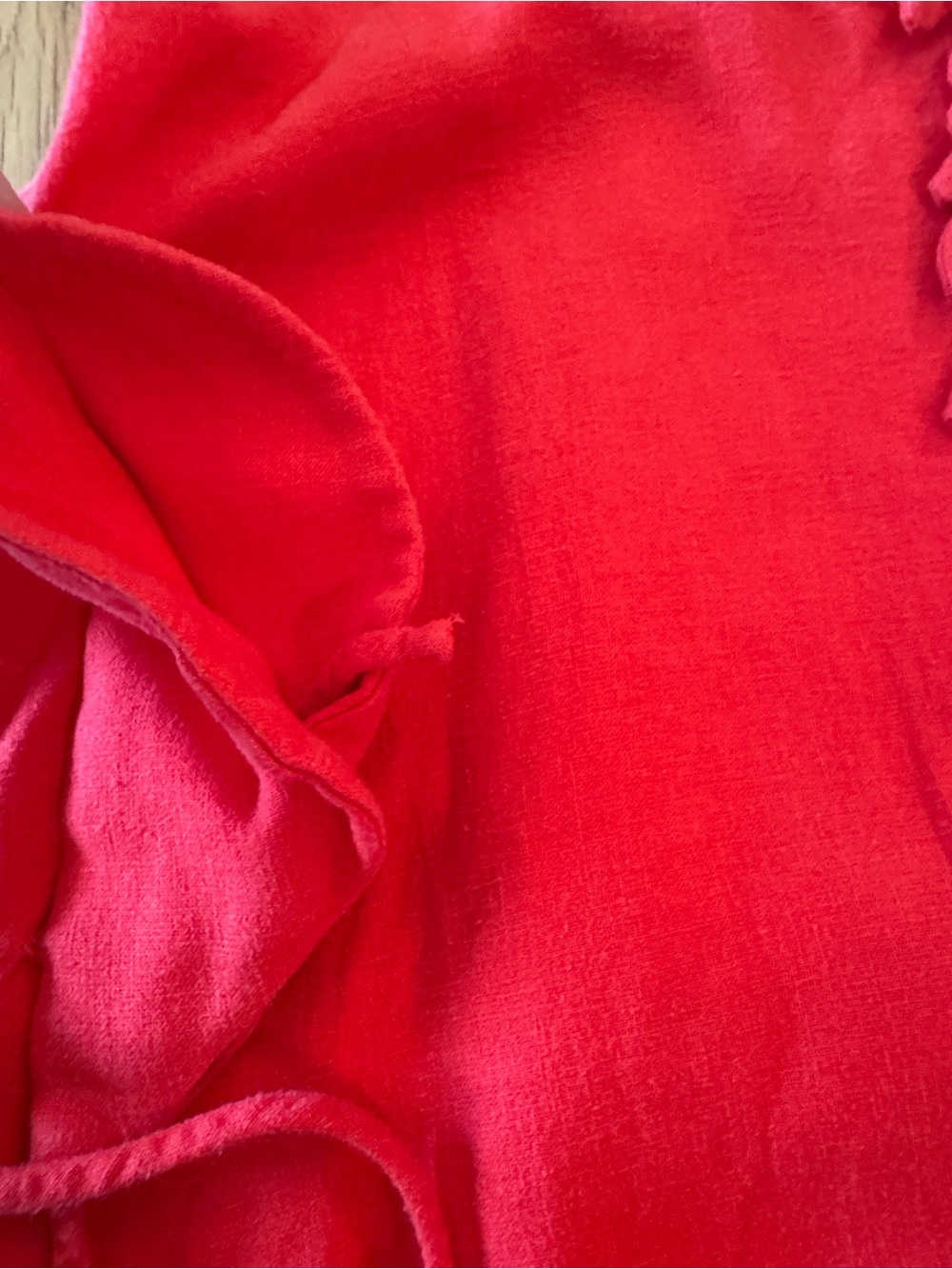 FARM Rio Red Floral-Appliqué Linen Dress Maxi Small - Picture 8 of 16